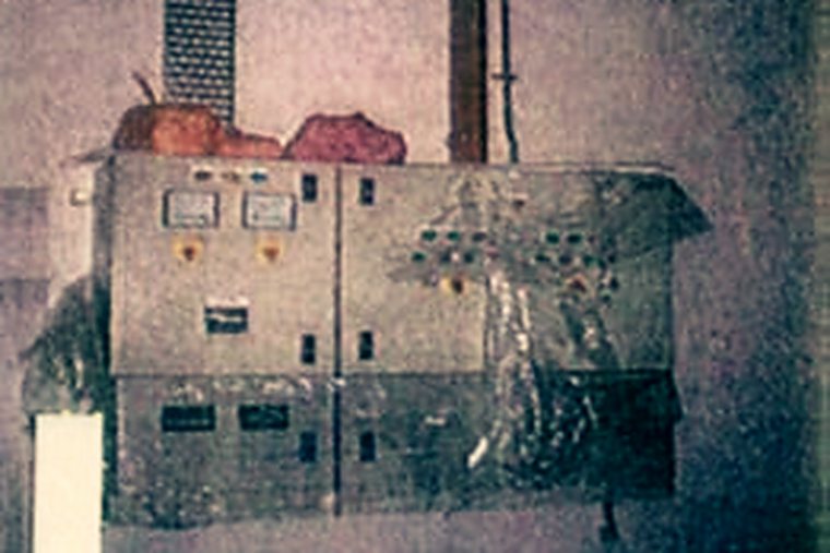 Technical control and equipment panel on a building services installation